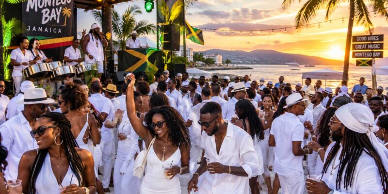 All White & Neon Party